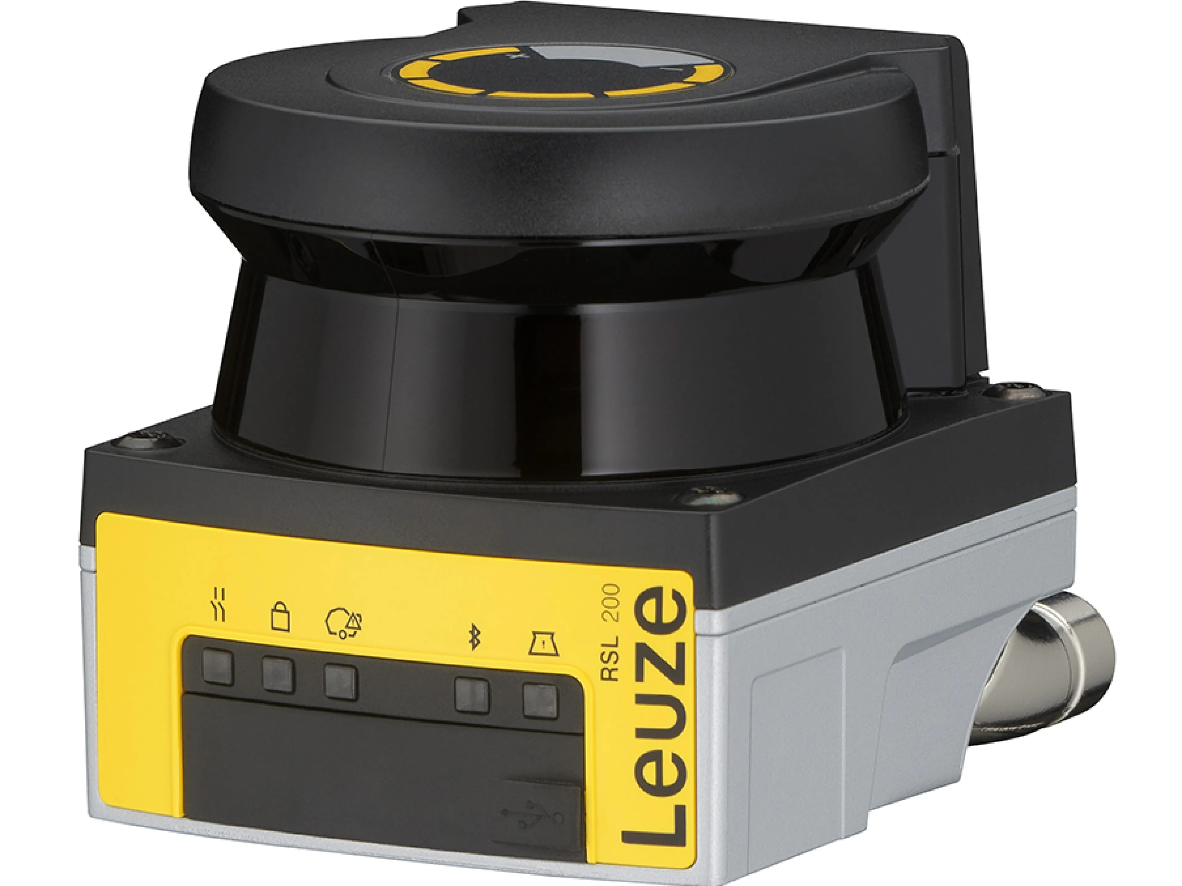 Der Sicherheits-Laserscanner von Leuze sichert Maschinen, Anlagen sowie fahrerlose Transportsysteme und autonome mobile Roboter zuverlässig ab