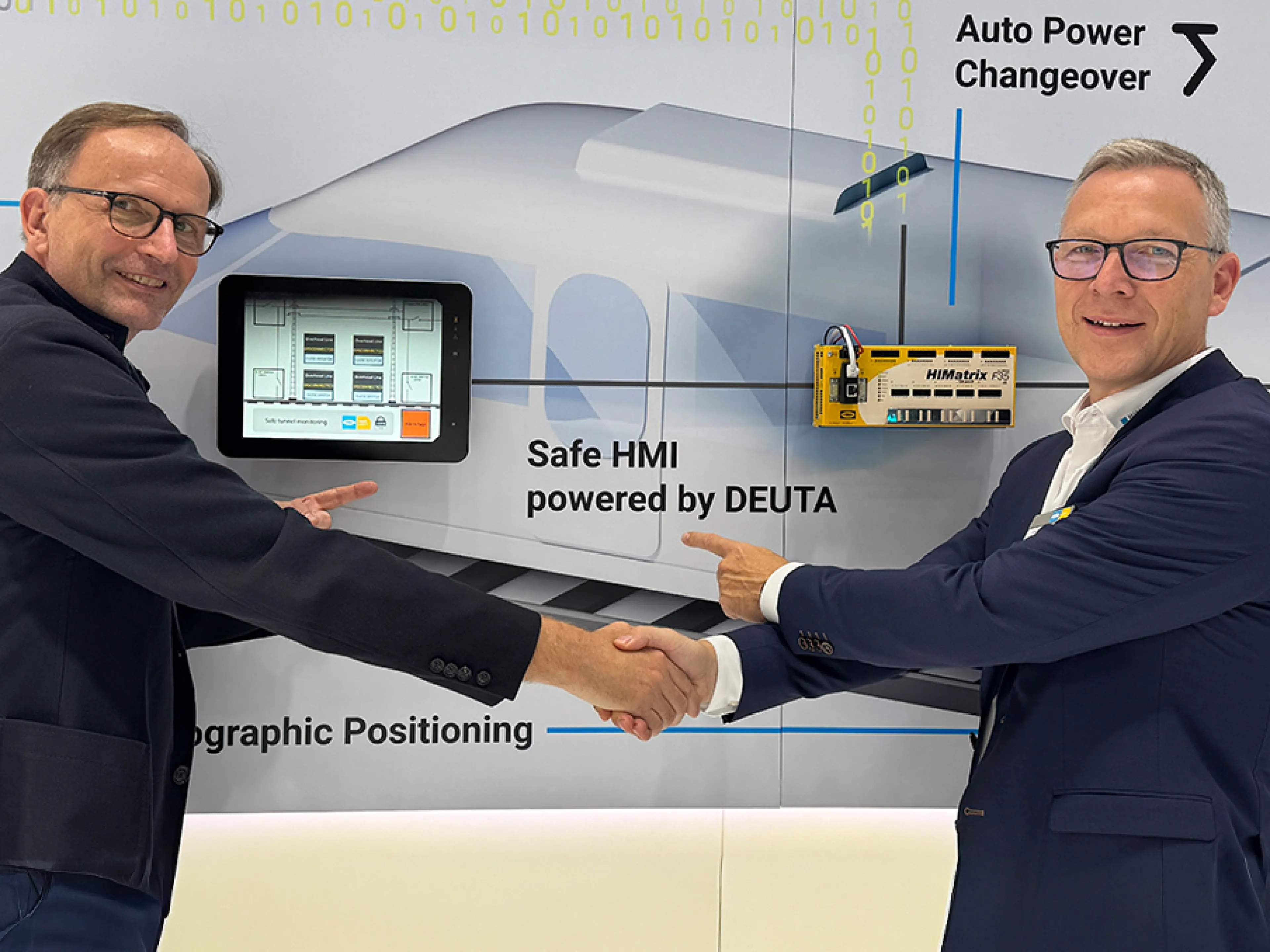(v.l.n.r.) Dr. Rudolf Ganz, CEO der Deuta-Group und Deuta-Werke und  Jörg de la Motte, CEO Hima