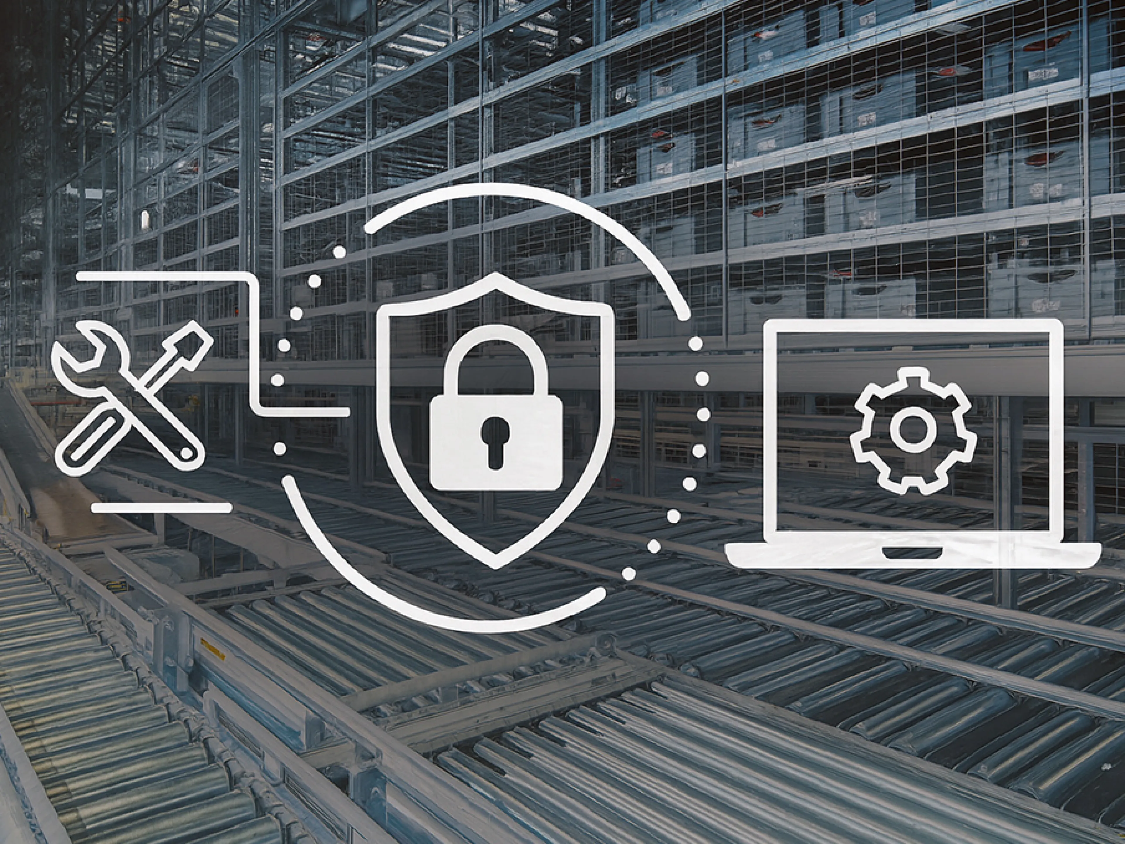 Ganzheitliche Sicherheitsstrategien für Intralogistikanlagen erfordern die Einbeziehung von Software, Kommunikationstechnik und vernetzten Infrastrukturen in die Instandhaltung