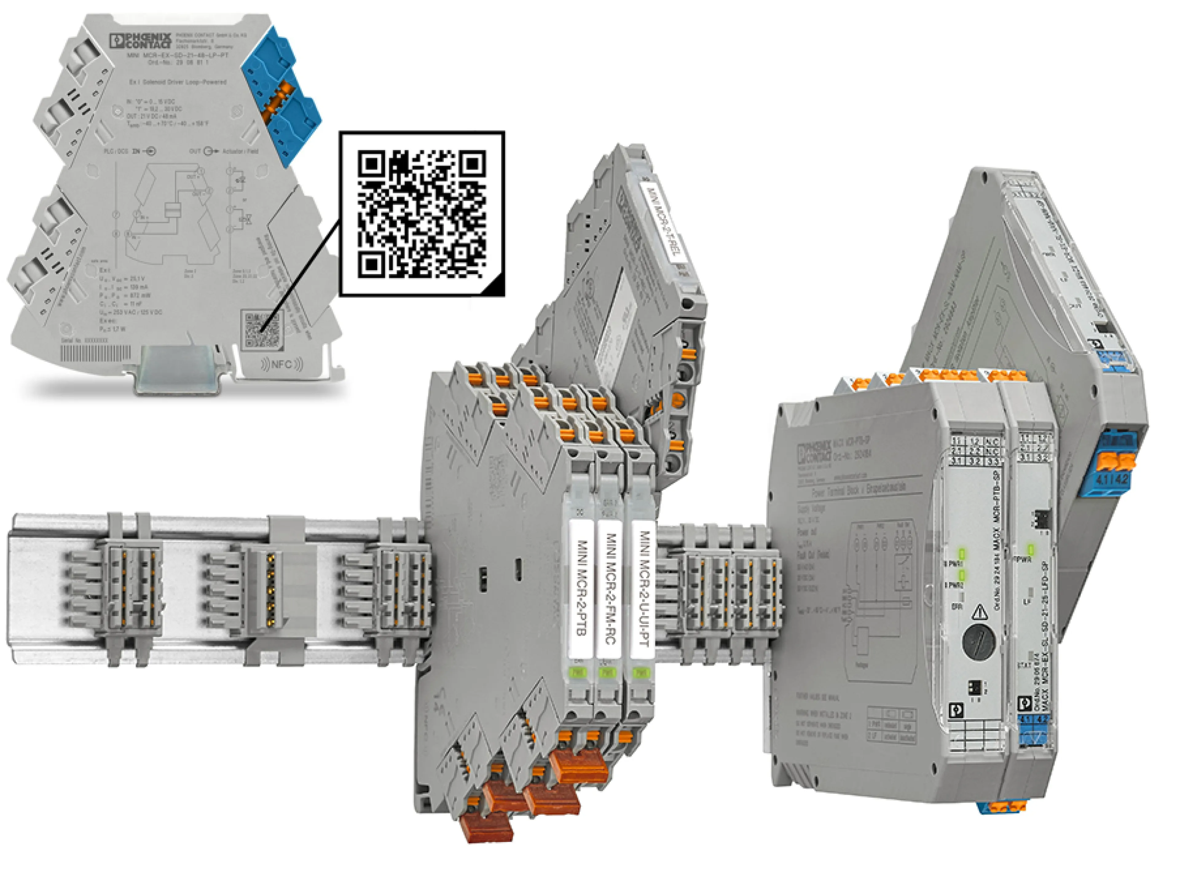 Trennverstärker Produktfamilien-übergreifendes Einspeisekonzept für Mini Analog Pro und „MACX Analog“ über den T-Bus sowie digitales Typenschild zum Einscannen