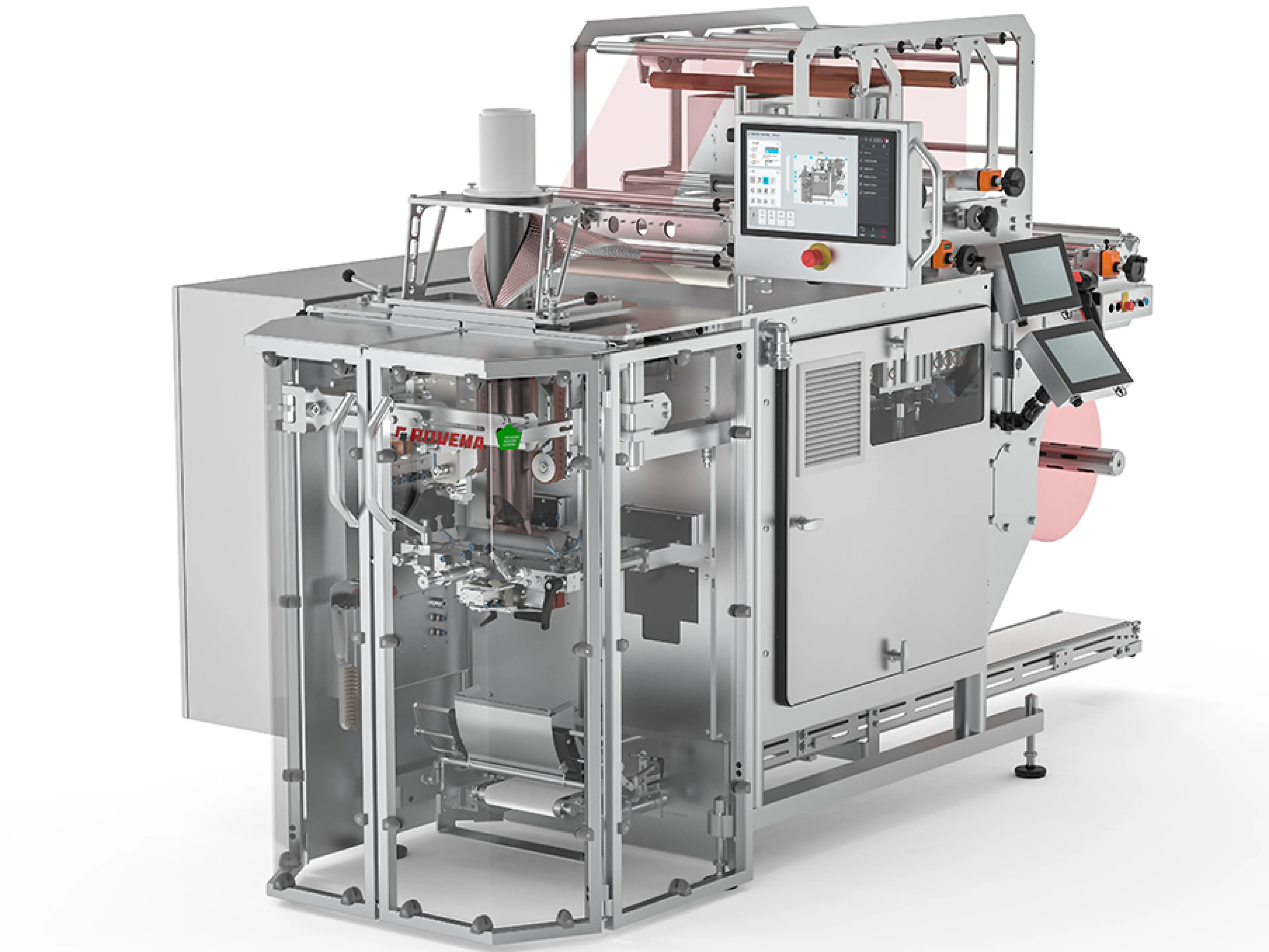 Rovema verbindet die über Jahrzehnte aufgebaute Motion-Kompetenz mit der Automatisierungsplattform „ctrlX AUTOMATION“ von Bosch Rexroth. Dies beinhaltet das offene Betriebssystem, Schnittstellen, Security und Updatefähigkeit