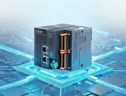 Die All-in-One Steuerungsplattform integriert Bewegungs-, Ablauf- und Kommunikationssteuerung in einem Modul, Bild: Mitsubishi Electric Europe Die All-in-One Steuerungsplattform integriert Bewegungs-, Ablauf- und Kommunikationssteuerung in einem Modul