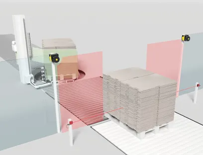 Muting von Sensoren oder Lichtschranken: Zugangssicherung mit dynamischer Formatanpassung