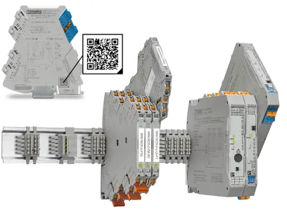 Trennverstärker Produktfamilien-übergreifendes Einspeisekonzept für Mini Analog Pro und „MACX Analog“ über den T-Bus sowie digitales Typenschild zum Einscannen