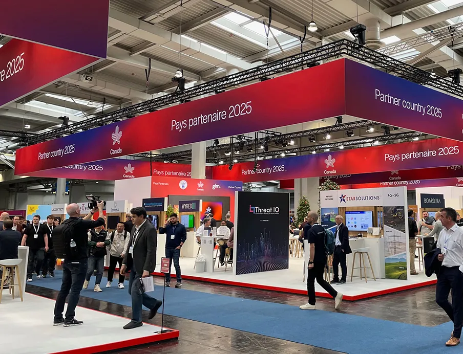 Ausstellungsfläche des Partnerlands Kanada auf der Hannover Messe 2025