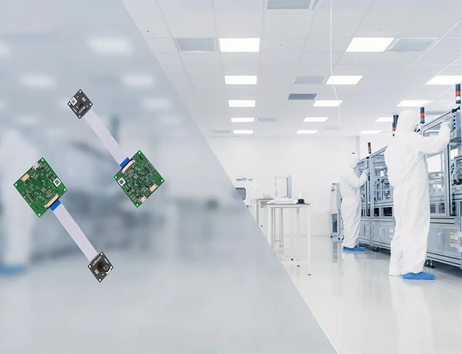 Das Kameramodul kombiniert vortrainierte KI-Modelle mit bewährter Kamerahardware, um Mitarbeiter in Reinraumanzügen zuverlässig zu erkennen