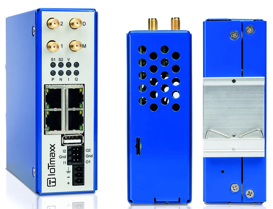 5G-Router zur Hutschienen-Montage für industrielle Ethernet-Netzwerke kann sensible Daten mit bis zu zwei Gigabit pro Sekunde verschlüsselt übertragen